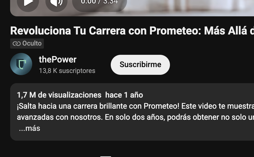 1,7 millones de visualizaciones del primer anuncio